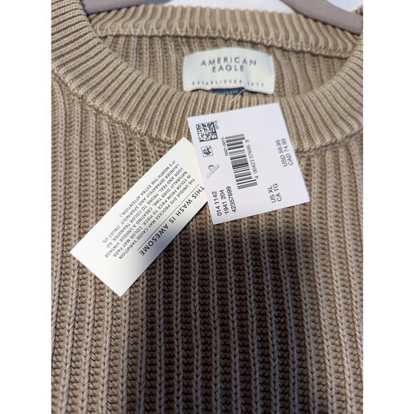 American Eagle Outfitters Men's Tan Sweater Sz XL New with tags - Picture 6 of 10